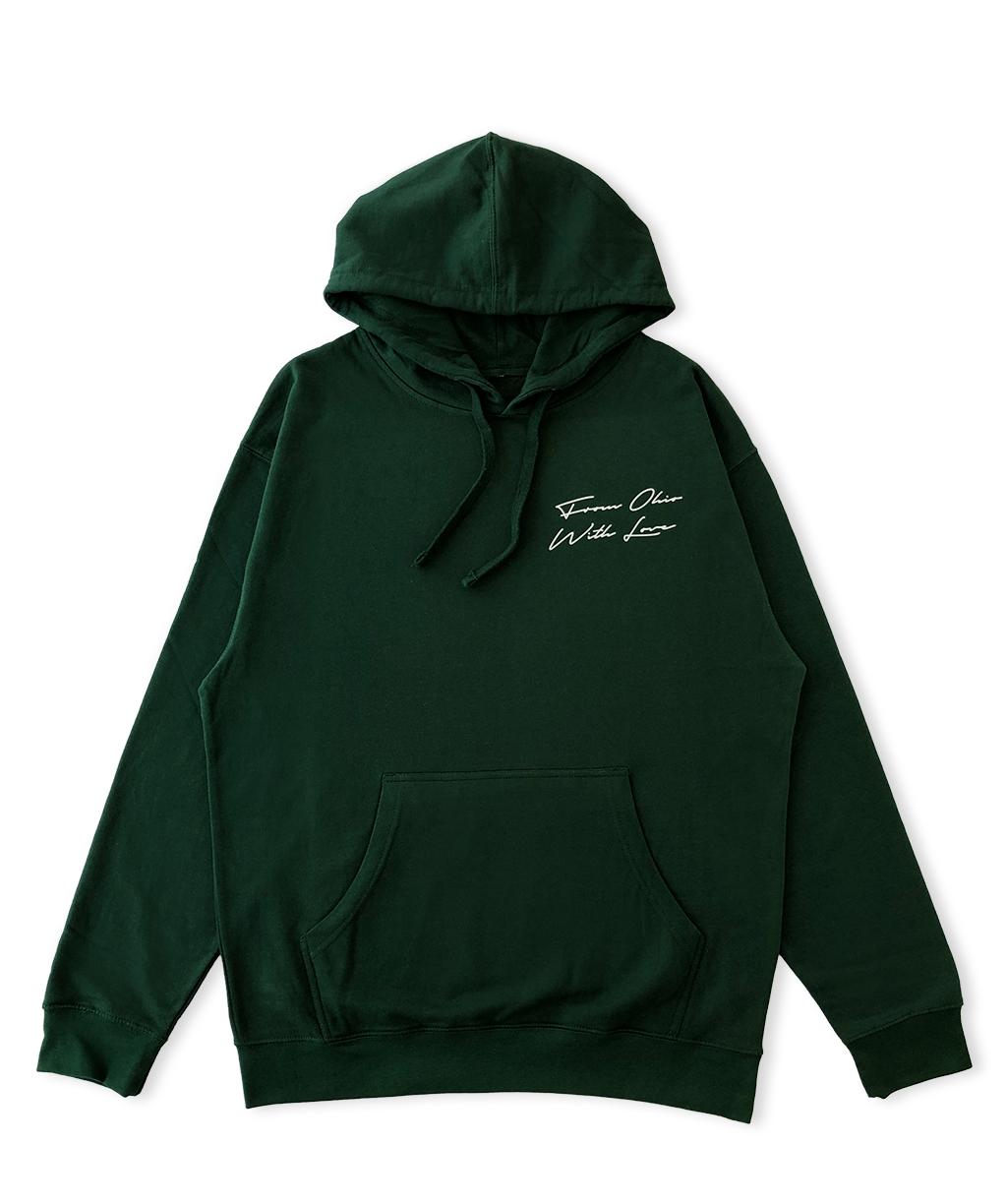 Forest green online supreme hoodie