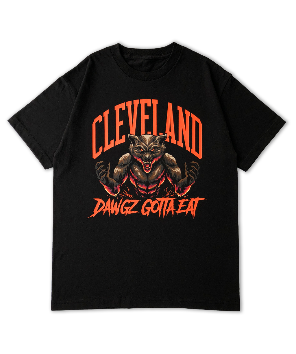 Cleveland Wolf T-shirt (Black)